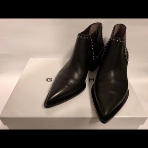 GIVENCHY POINTY TOE STUDDED ANKLE BOOTS